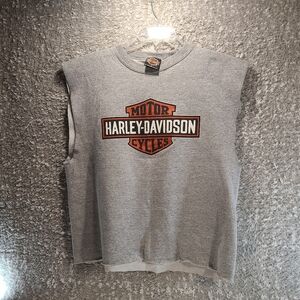 Harley Davidson Sleeveless Shirt Sweater Atlanta Georgia Size L 1997, Vintage